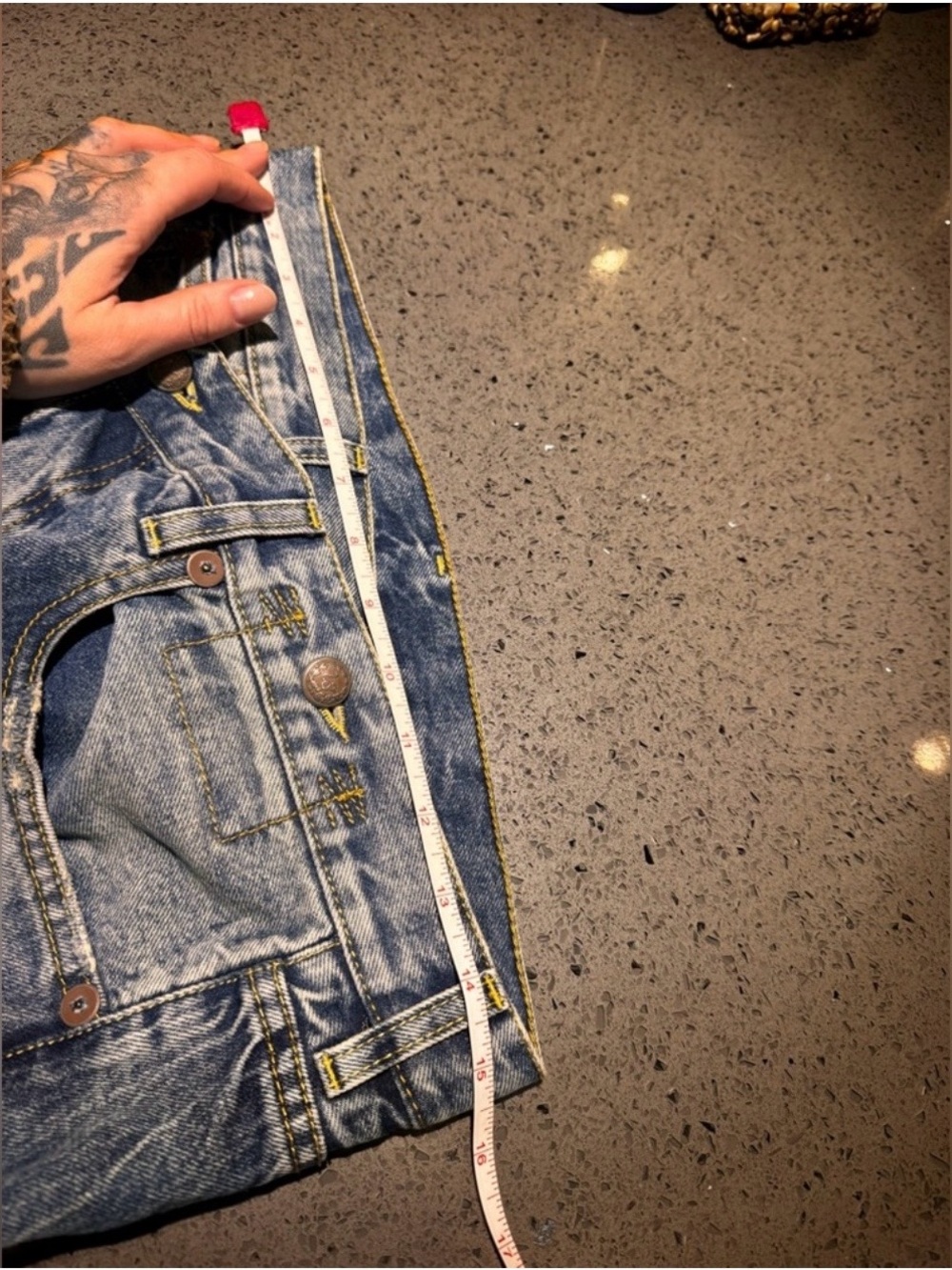 R13 Light Blue Washed Straight Jeans - Picture 12 of 14